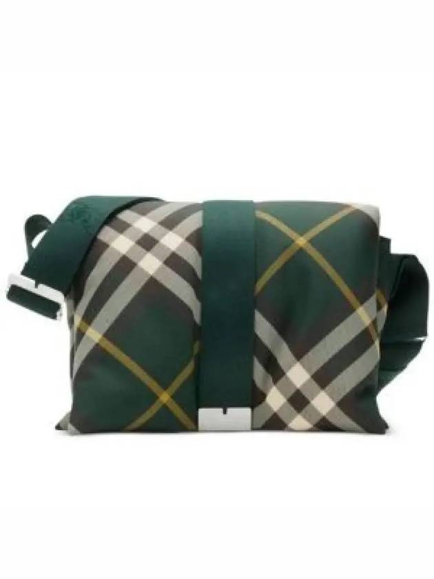 Pillow Checked Messenger Bag Green - BURBERRY - BALAAN 2