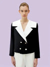 Sailor Crop Jacket Black - DAMAGE MNEMONIC - BALAAN 2