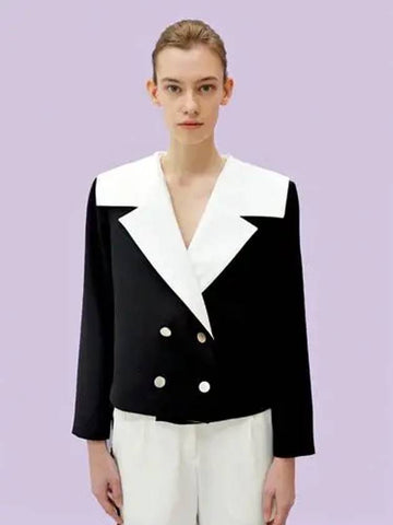 Sailor Crop Jacket Black - DAMAGE MNEMONIC - BALAAN 1