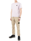 Men's Tella Paracadute Regular Fit Cargo Pants Beige - STONE ISLAND - BALAAN 6