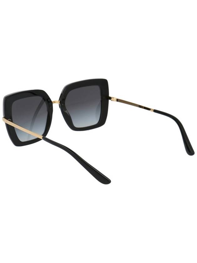 Eyewear Half Print Oversized Square Frame Sunglasses DG437332448G - DOLCE&GABBANA - BALAAN 5