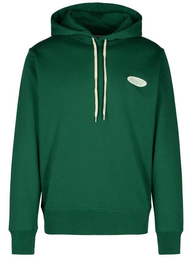 Autry Green Cotton Hoodie - AUTRY - BALAAN 1