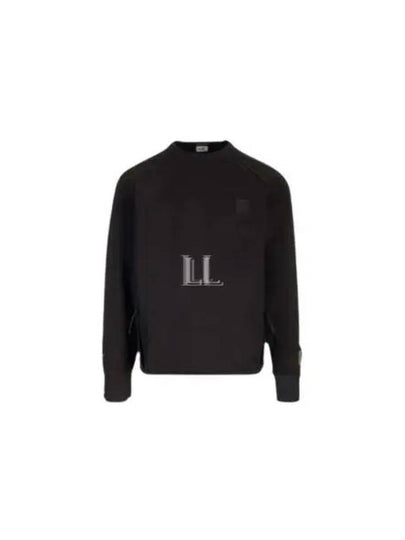 Metropolis Series Stretch Fleece Pocket Sweatshirt Black - CP COMPANY - BALAAN 2