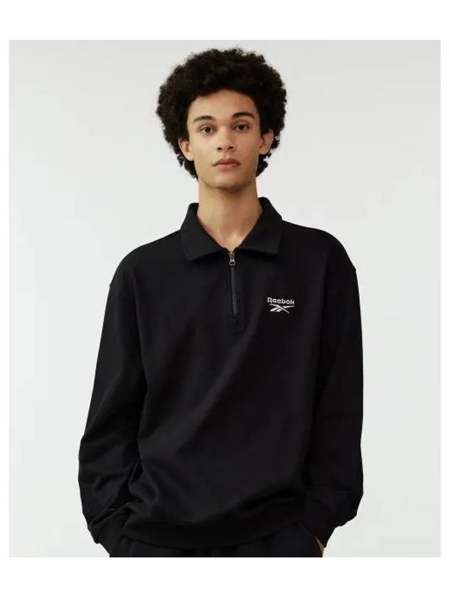 Vector half zip up sweatshirt black - REEBOK - BALAAN 1