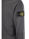 Wappen Patch Garment Dyed Sweatshirt Grey - STONE ISLAND - BALAAN 5