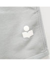 24SS MIRANA Logo Banding Short Pants Blue Ecru SH0060FA A1M07E LUEC - ISABEL MARANT ETOILE - BALAAN 4