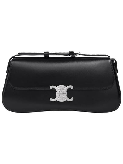 Medium Calfskin Shoulder Bag Black - CELINE - BALAAN 2