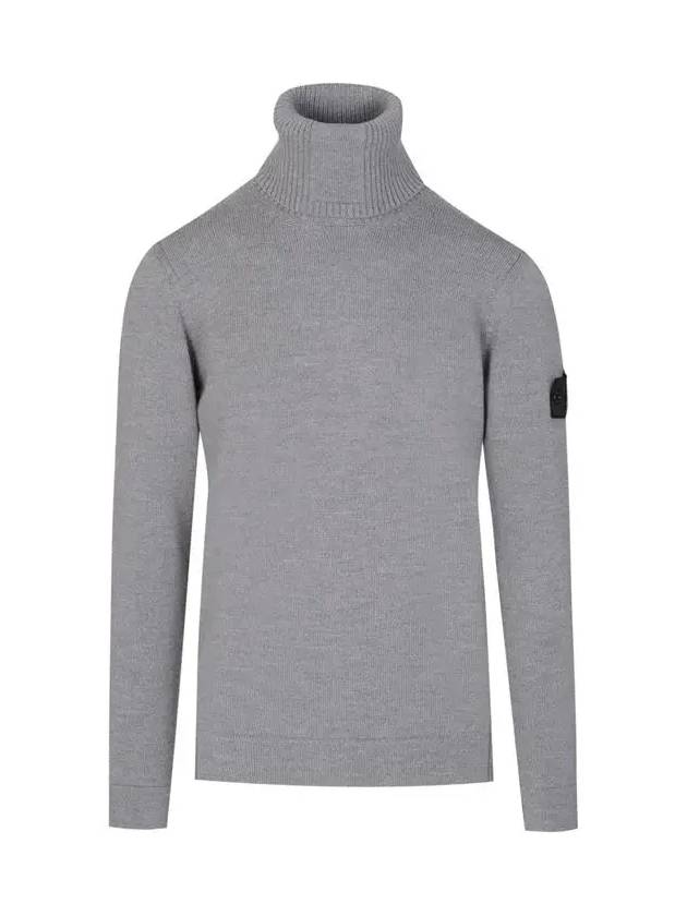 Shadow Project Wool Turtleneck Grey - STONE ISLAND - BALAAN 2