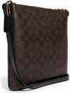 Rowan Logo Signature Cross Bag Brown - COACH - BALAAN 3