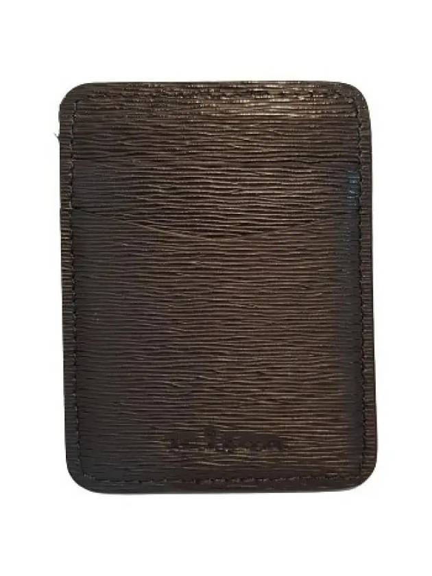 Texture Leather Card Wallet Brown - KITON - BALAAN 6