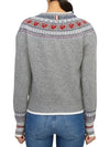 Rose Iceland Fair Isle Intarsia Cardigan FKC596AY1029 - THOM BROWNE - BALAAN 5