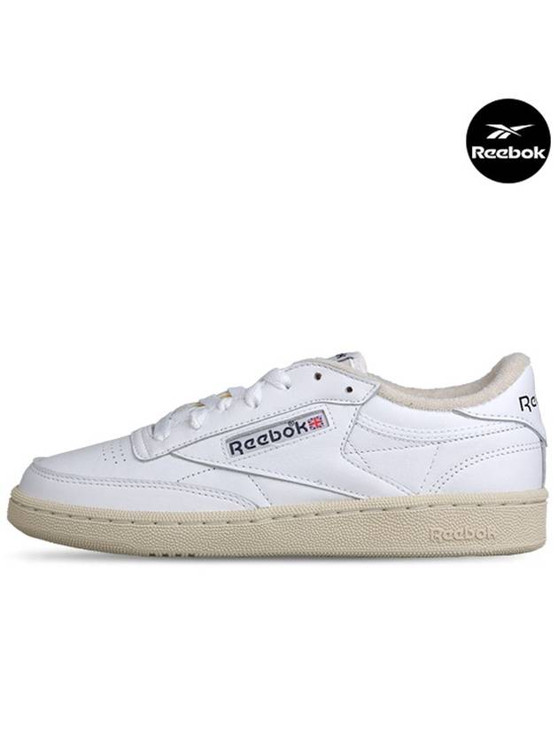 Club C 85 Vintage Classic Retro Low Top Sneakers White - REEBOK - BALAAN 1