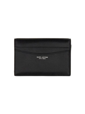 The Slim 84 Leather Half Wallet Black - MARC JACOBS - BALAAN 1