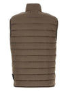 Loom Woven Chambers Recycled Nylon Down TC Vest Brown - STONE ISLAND - BALAAN 3