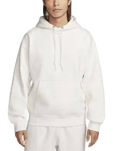 Solo Swoosh Fleece Pullover Hoodie White - NIKE - BALAAN 1