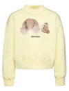 Kids Kill the Bear Printing Sweatshirt Yellow PGBA002S22FLE001 1860 - PALM ANGELS - BALAAN 4