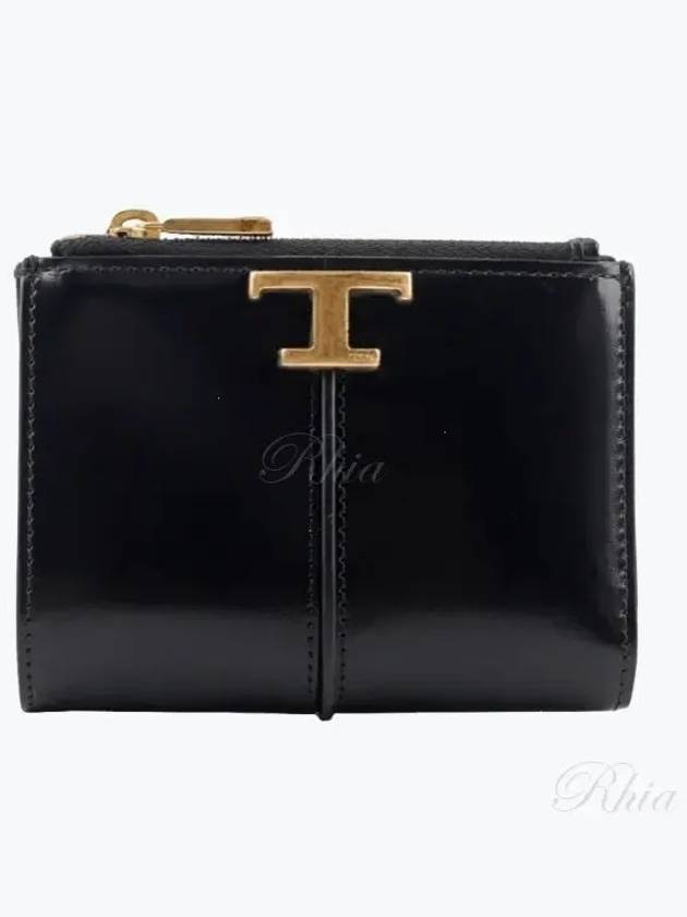 T Timeless Half Wallet Black - TOD'S - BALAAN 2