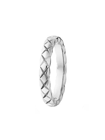 Coco Crush Wedding Ring Silver - CHANEL - BALAAN 1