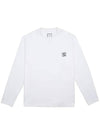 Cotton Back Logo Long Sleeve T-Shirt White - WOOYOUNGMI - BALAAN 2