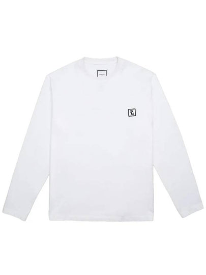 Cotton Back Logo Long Sleeve T-Shirt White - WOOYOUNGMI - BALAAN 2