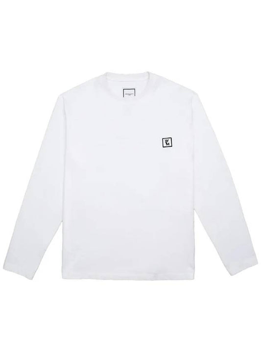 Cotton Back Logo Long Sleeve T-Shirt White - WOOYOUNGMI - BALAAN 2