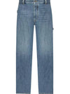 Cotton Straight Jeans Blue - BOTTEGA VENETA - BALAAN 1