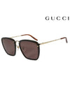 Eyewear Square Sunglasses Dark Havana - GUCCI - BALAAN.