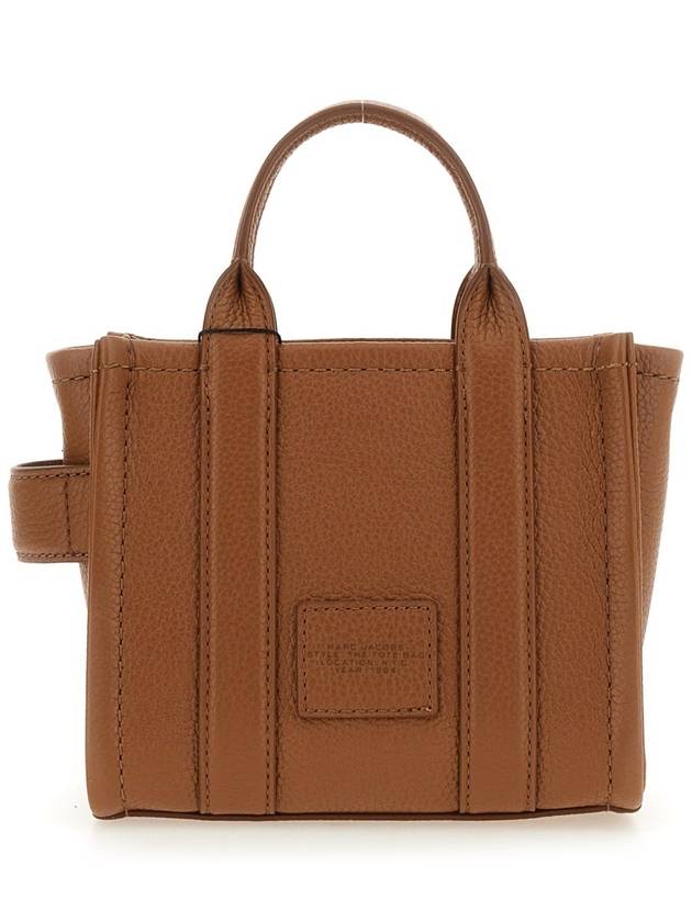 Mini Micro Leather Tote Bag Brown - MARC JACOBS - BALAAN 5