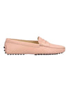 Gomini Leather Driving Shoes Coral Pink - TOD'S - BALAAN.