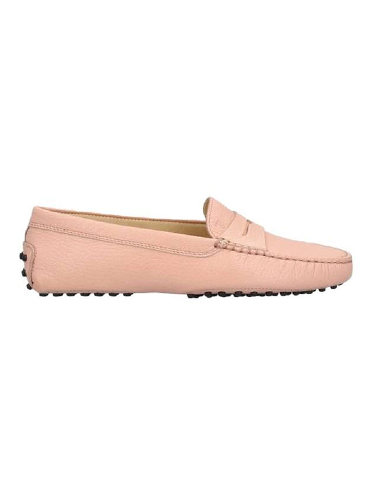 Gomini Leather Driving Shoes Coral Pink - TOD'S - BALAAN.