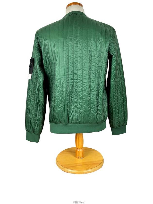 Round Neck Sweatshirt Padded Green - STONE ISLAND - BALAAN 4