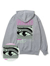 Of The Eye Vivid Pink Overfit Hoodie Grey - MONSTER REPUBLIC - BALAAN 4