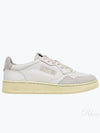 Suede Leather Low Top Sneakers White - AUTRY - BALAAN 2