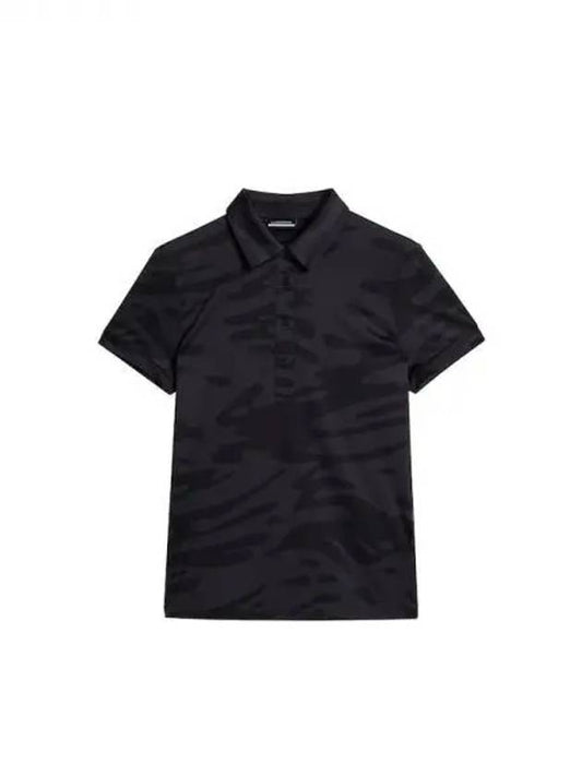 Golf Women s Alaya Jacquard Polo T shirt Black GWJ09013W080 Domestic Product - J.LINDEBERG - BALAAN 1