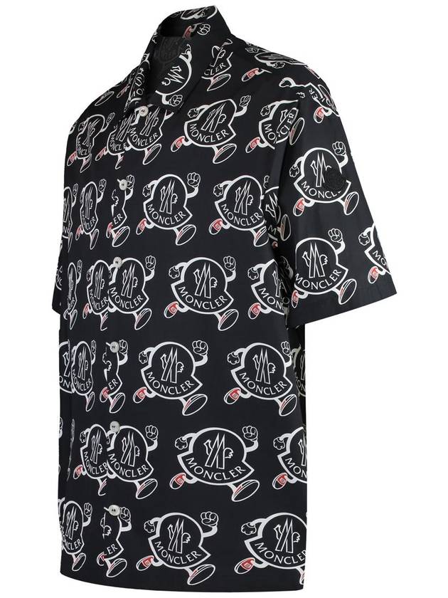 Moncler Printed Cotton Shirt - MONCLER - BALAAN 3