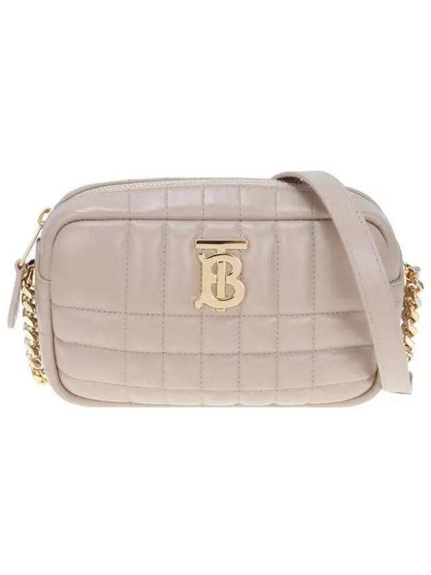 Women's Lola Quilted Mini Camera Cross Bag Haute Beige - BURBERRY - BALAAN 2