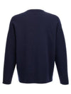 Debossed Anagram Wool Knit Top Navy - LOEWE - BALAAN 3