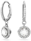 Una Angelic Crystal Drop Earrings Silver - SWAROVSKI - BALAAN 2