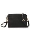 Saffiano Soft Leather Square Cross Bag Black - PRADA - BALAAN 4