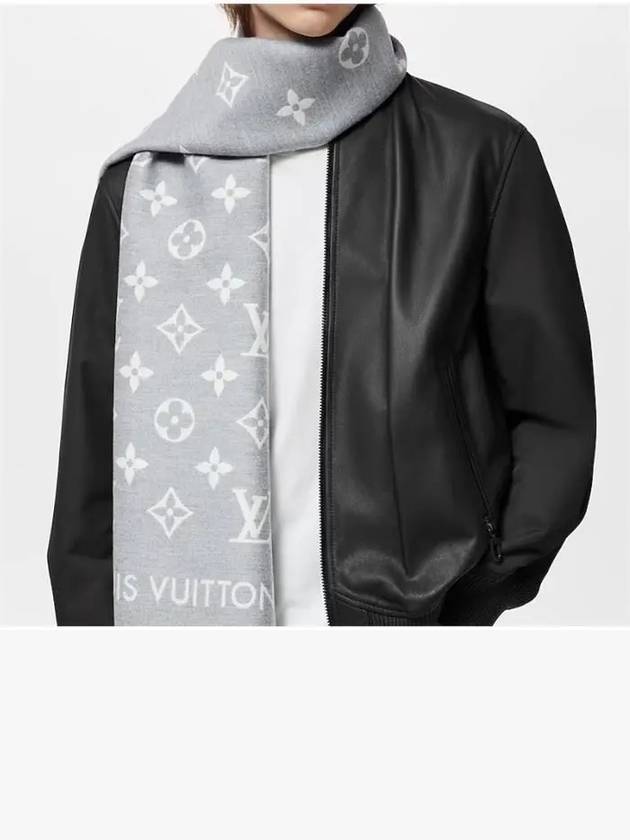 All About Monogram Wool Scarf Grey - LOUIS VUITTON - BALAAN 7