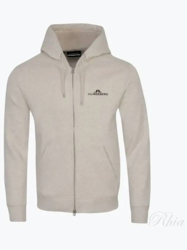 Alpha Hooded Zip-Up Jacket Beige - J.LINDEBERG - BALAAN 2