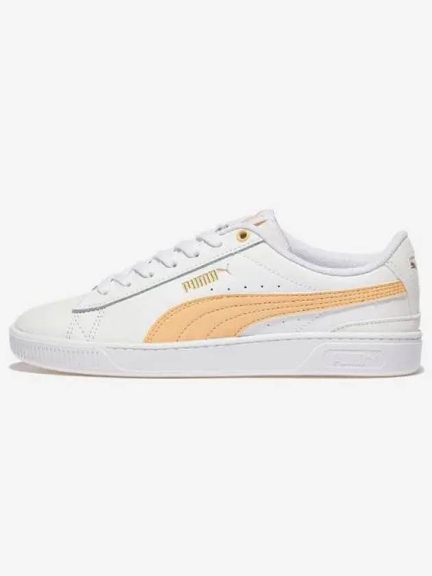 Shoes Sneakers Running Vicky v3 Leather White Peach Fizz Gold - PUMA - BALAAN 1