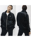 Men's Monogram Rucker Logo Zip-Up Track Jacket Black - MOOSE KNUCKLES - BALAAN 9