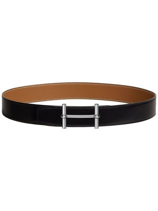 H d Ancre Belt Buckle Reversible Double Sided Leather Strap 38mm H077971CAAA - HERMES - BALAAN 1