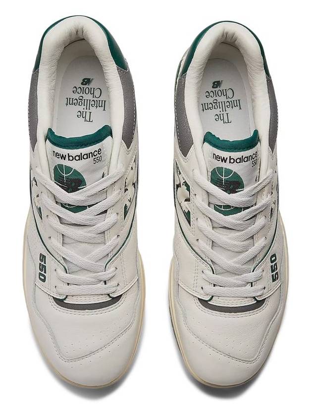 550 Low-Top Sneakers White Green - NEW BALANCE - BALAAN 5