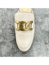 Metal Chain Leather Mule White - TOD'S - BALAAN 6