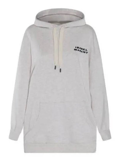 Solena Embroidered Logo Oversized Hoodie Ecru - ISABEL MARANT - BALAAN 2