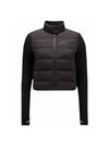 Grenoble Contrast Detail Logo Cardigan Black - MONCLER - BALAAN 1