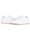 SL 61 Logo Signature Leather Low Top Sneakers White - SAINT LAURENT - BALAAN 2