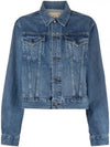 Cropped Denim Jacket Blue - POLO RALPH LAUREN - BALAAN 2